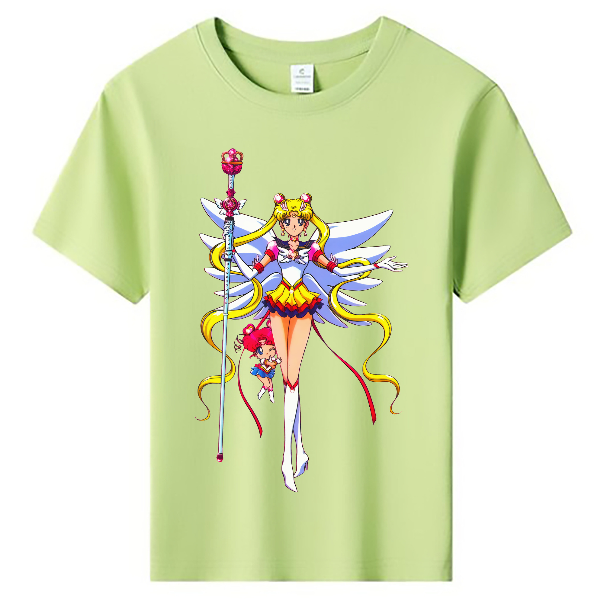 （画像用） 美少女戦士セーラームーン 月野 うさぎ つきの うさぎ Sailor Moon Tsukino Usagi 綿100％キッズTシャツ（フロントプリント）